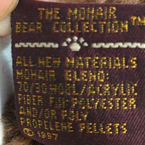 Boyds Mohair Bear Reagan V Bearington Limited Edition 9 Inch 590070-05 with Box - Picture 7 of 10